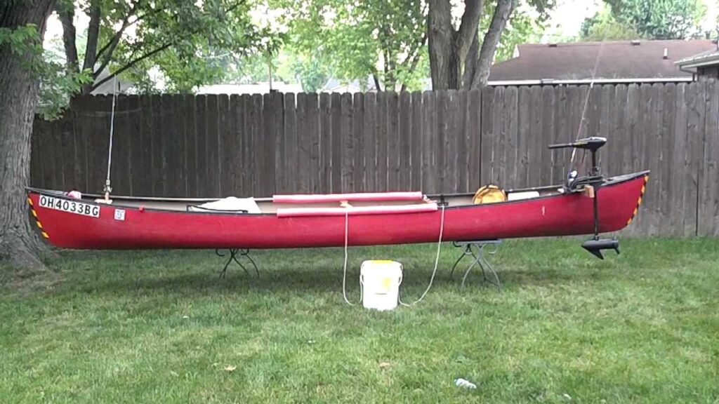 mounting a trolling motor on a canoe
